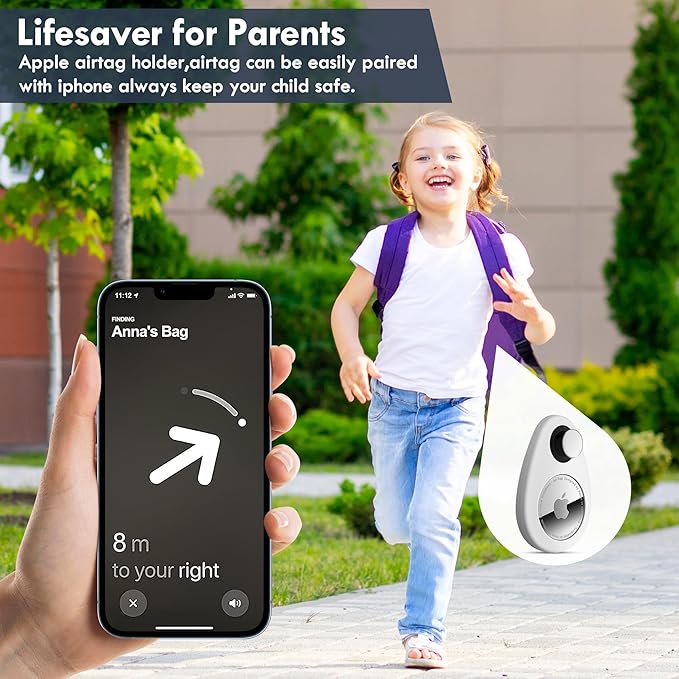 for Airtag Holder for Kids Hidden 4 Pack GPS Tracker Case, Anti-Removal - Image 5