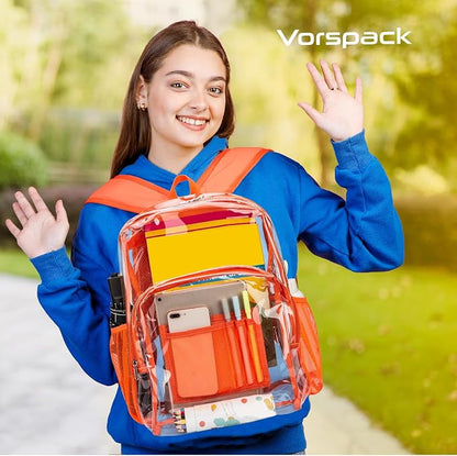 Vorspack Clear Backpack Heavy Duty PVC Transparent Backpack - Image 6