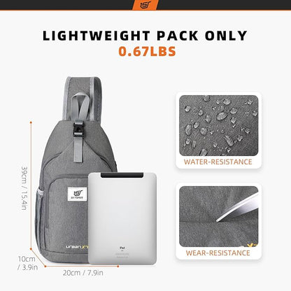 SKYSPER Sling Bag RFID Crossbody Sling Backpack Cross Body Shoulder Bag Travel - Image 5