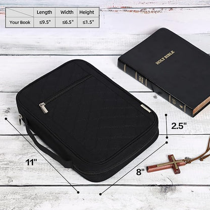 FINDCOZY Bible Cover for Women, Durable Carrying Book Case Church Bag for - Image 6
