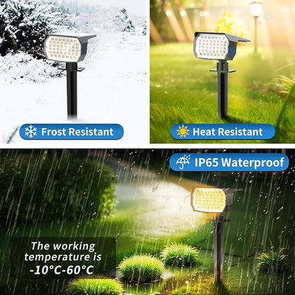 Tadyreal Solar Spot Lights Outdoor 6 Pack, Solar Landscape Spotlights Waterproof - Image 4