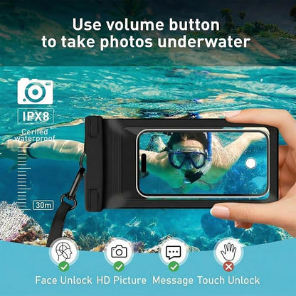 Waterproof Phone Pouch, with Interior Card Pocket, Large Waterproof Phone Case - Image 4