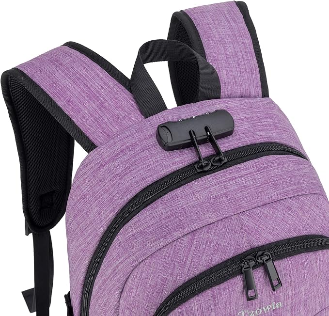 Tzowla Travel Laptop Backpack Water Resistant Anti-Theft Bag - Image 4