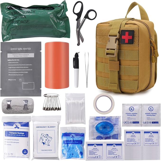 IFAK Trauma First Aid Kit Molle Pouches Emergency Survival Kit by Greetmed