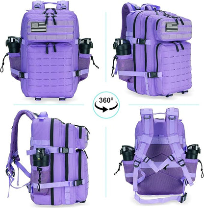 Military Tactical Backpack 45L/25L 3 Day Assault Pack Molle Daypack Hiking - Image 7