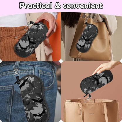 Glasses Case Sunglasses Eyeglass Soft Case Zipper Light Neoprene Pouch - Image 7