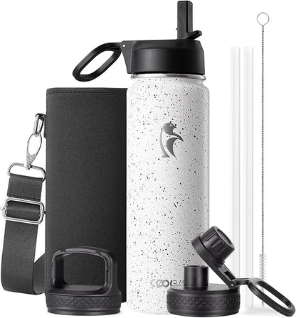 Coolflask Water Bottle 24 oz Insulated by Coolflask