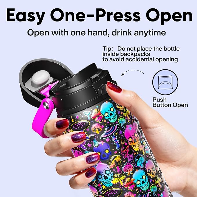 Insulated Water Bottle with Straw - Image 4