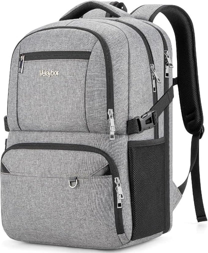 Insulated Lunch Backpack Fit 17" Laptop, Work Backpack by Velaybor