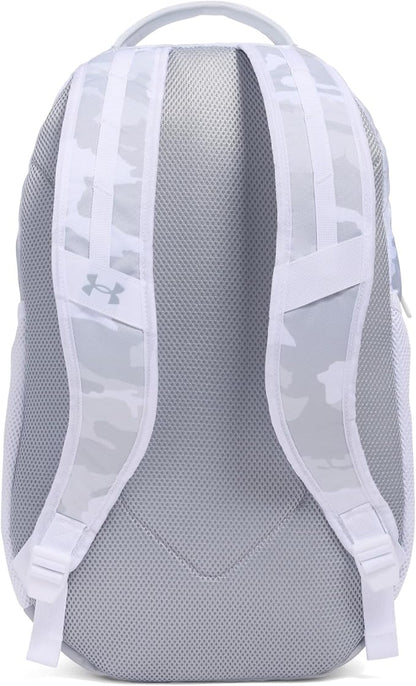 Under Armour Hustle 6.0 Backpack, Mod Gray/Metallic Silver, One Size - Image 2