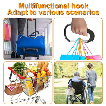 2 Pack Stroller Hooks, 6.3" Large Stroller Clips, Stroller Hook - Image 6