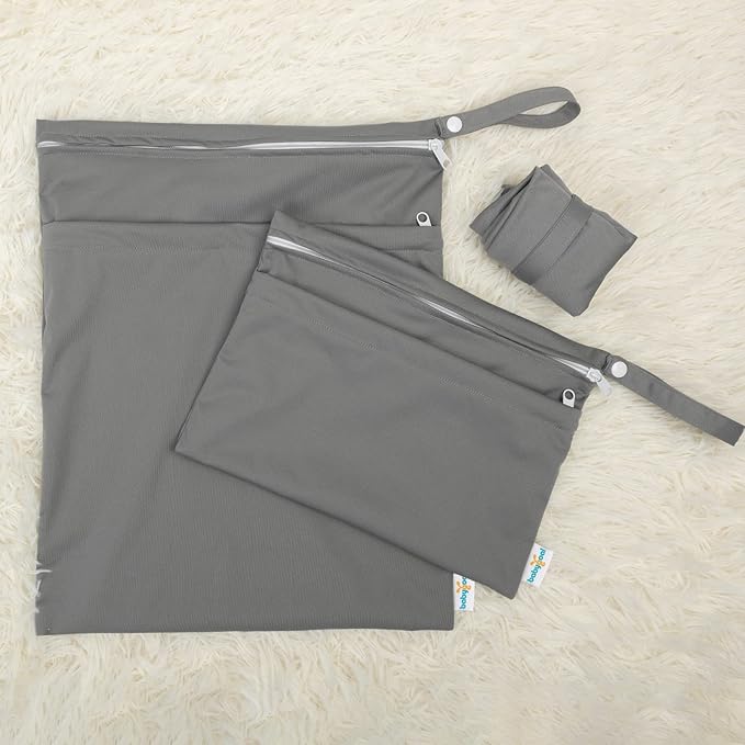 babygoal Wet Dry Bags for Baby Cloth Diapers, Washable Travel Bags, Gym Bag for - Image 3