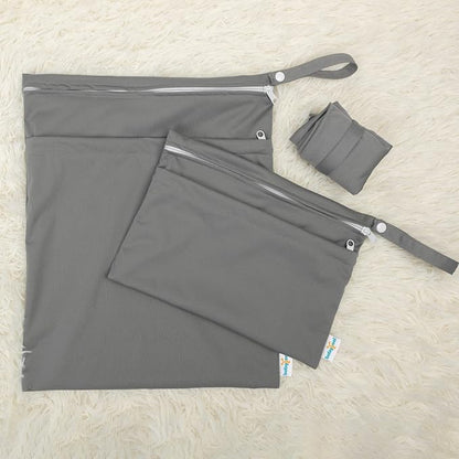 babygoal Wet Dry Bags for Baby Cloth Diapers, Washable Travel Bags, Gym Bag for - Image 3
