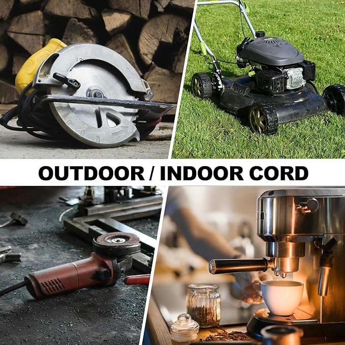EP 15FT Green Outdoor Extension Cord, 16/3 SJTW Heavy Duty Waterproof, 3 Prong - Image 7