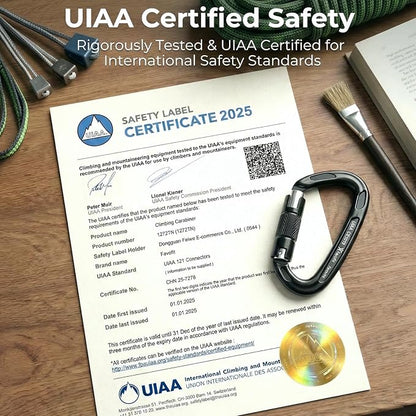 UIAA Certified 25kN-42kN Climbing Carabiners - Image 2