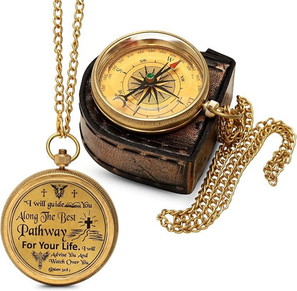 Handmade Brass Antique Compass - Image 9