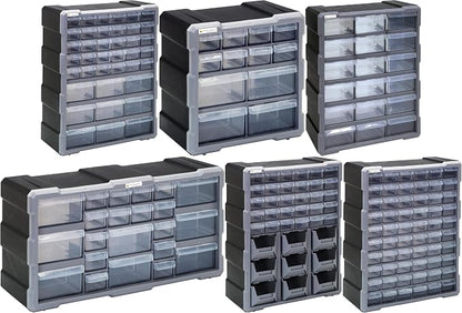 Quantum Storage Systems PDC-18BK 18 Drawers Cabinet Part Organizer 19" H x 15" - Image 2