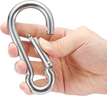 sprookber 316 Stainless Steel Carabiner Clip, Marine Grade Heavy Duty Spring - Image 3