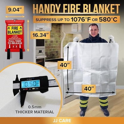 JJ CARE Fire Blanket – 9 Packs - Image 3