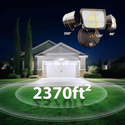 Onforu 90W Dusk to Dawn Outdoor Lighting, 10000lm Flood Lights Outdoor - Image 6