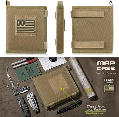 LIVANS Tactical Pouch Military Map Case Holder Army Foldable Map Storage Pouch - Image 6