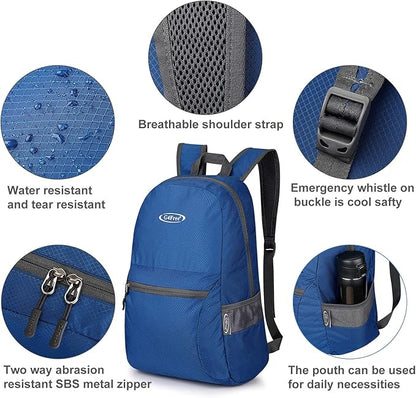 G4Free 20L Lightweight Packable Backpack Travel Hiking Daypack Foldable Backpack - Image 3