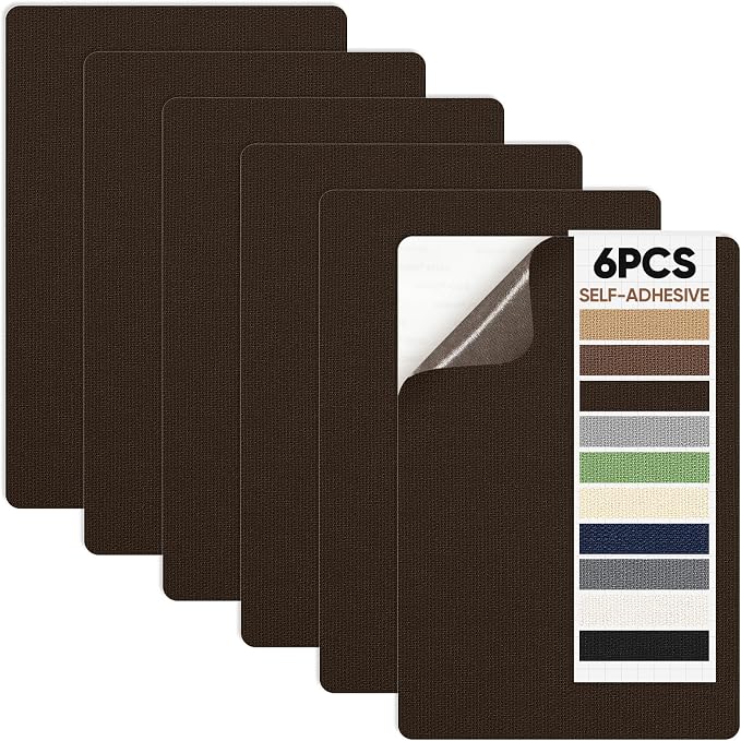Canvas Patch 5.5 x 8 Inches 6Pcs Self-Adhesive Waterproof Canvas Patch Kit by Unknown