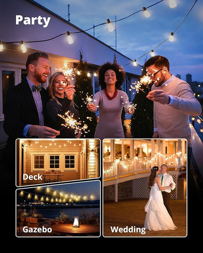 VIPAR Outdoor String Lights 30FT LED Patio Lights Waterproof - Image 7