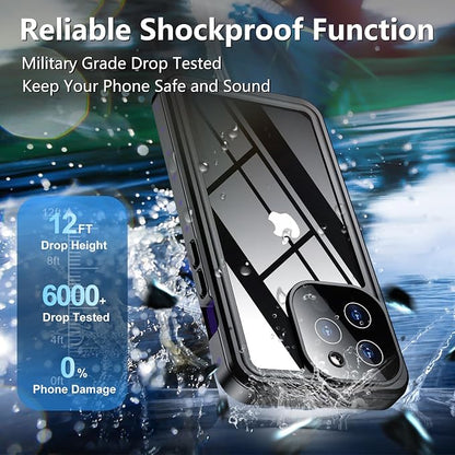 SPIDERCASE for iPhone 13 Pro Case Waterproof, Built-in Lens & Screen Protector - Image 3