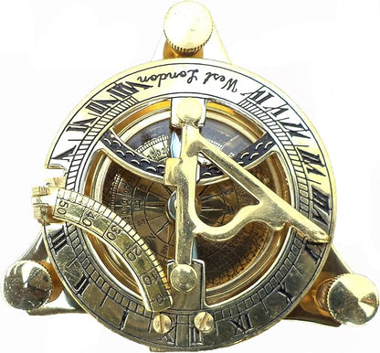 Vintage Shiny Brass Pirate's Booty Compass – Nautical Maritime Sundial - Image 4