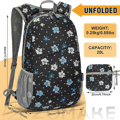 ZOMAKE Lightweight Packable Backpack, Foldable Backpacks Small Daypack - Image 3