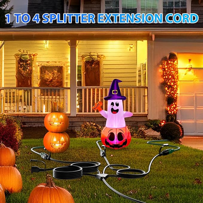 K KASONIC - 46FT Christmas Lights Outdoor Extension Cord - Image 2