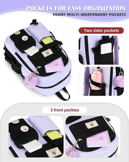 Hidds Laptop Backpacks 15.6 Inch School Bag Elementary Middle High College - Image 4