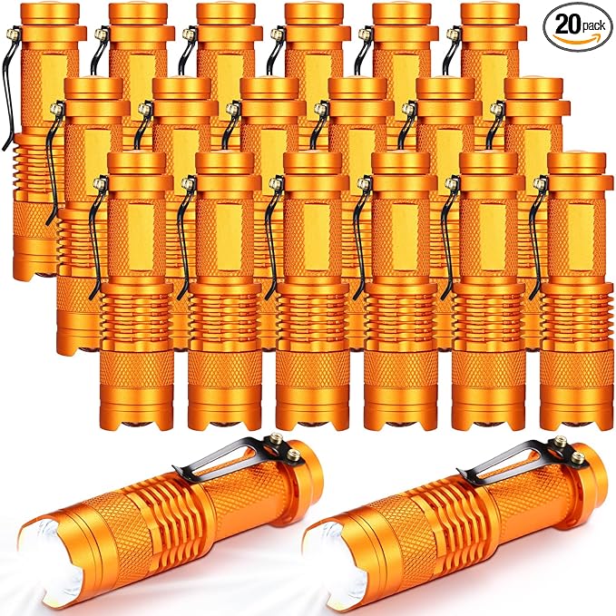 Fumete 20 Pieces LED Flashlight Mini 3 Mode Tactical Torch Small Water by Fumete