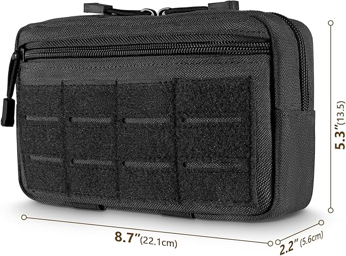 FRTKK Tactical Molle Admin Pouch Utility Laser Cut EDC Tool Pouch Bag - Image 2