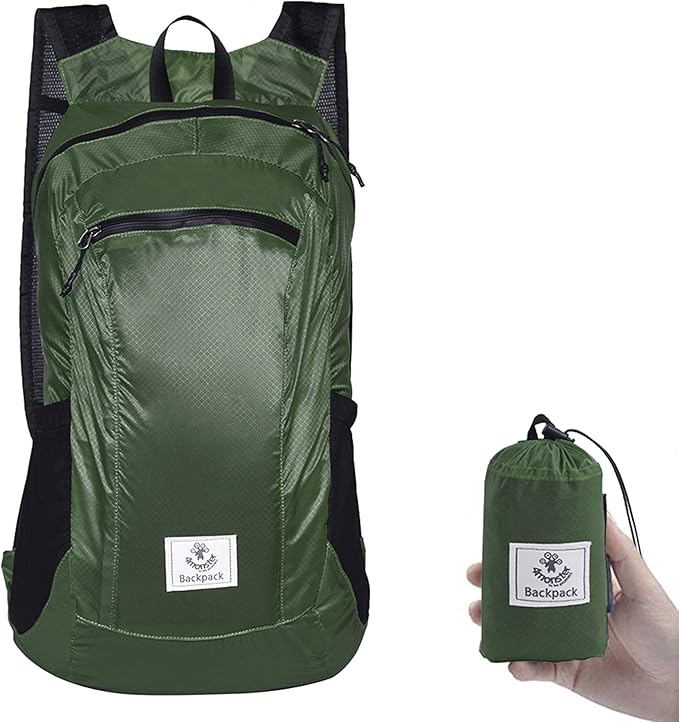 4Monster Hiking Daypack, Water Resistant Lightweight Packable Backpack by 4Monster