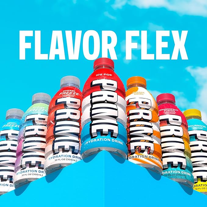 PRIME Hydration Ice Pop & Orange Swirl Sports Drinks - Image 8