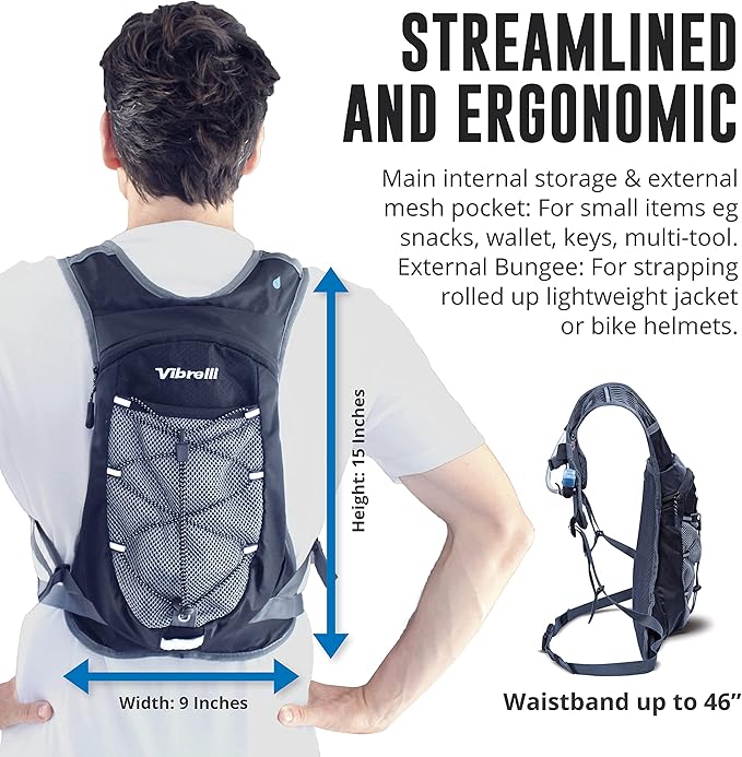 Vibrelli Hydration Backpack & 2L Hydration Bladder - Image 3