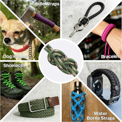 750lb Paracord Rope - 4mm 11 Strand Parachute para Cord Spool Rope Utility - Image 5
