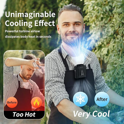 Socool 10000mAh Portable Waist Fan Clip on Wearable Belt Personal Fan - Image 8
