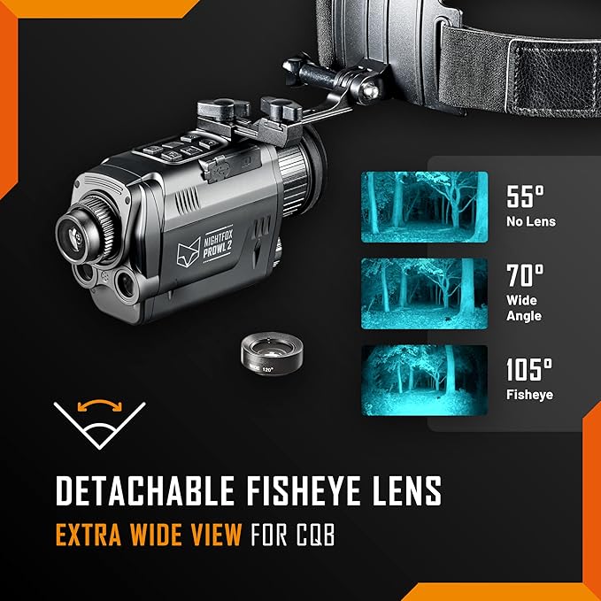 Nightfox Prowl 2 Night Vision Goggles, Infrared Night Vision Monocular - Image 2
