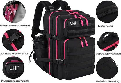 LHI Military Tactical Backpack for Men and Women 45L Army 3 Days Assault Pack - Image 5