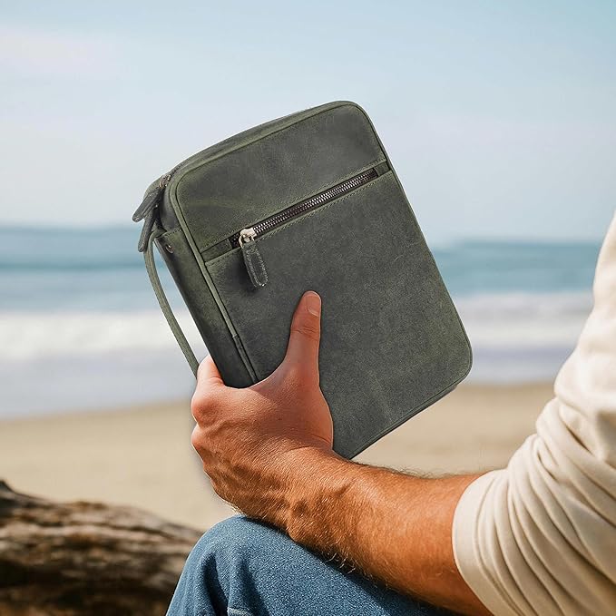 LEATHER VILLAGE Handmade Vintage Leather Bible Cover - Image 5