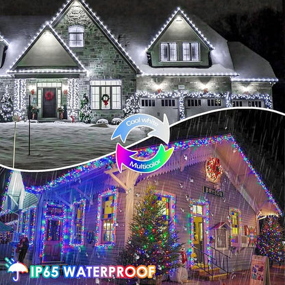 Cool White and Multicolor Color Changing Solar String Lights - Image 3