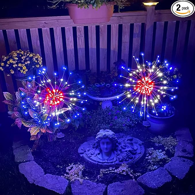 Anordsem Solar Garden Lights Outdoor: Bendable Copper Wire by Anordsem