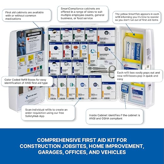 First Aid Only 1000-FAE-0103 SmartCompliance 50-Person OSHA Compliant First Aid - Image 4