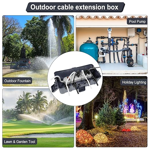 Outdoor Electrical Box Waterproof, OUTDSPLY Medium Outdoor Electrical Box w/ 6 - Image 7