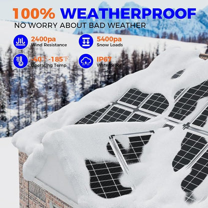 Voltset 200W 12V Solar Panels, High Efficiency 9BB Cell Monocrystalline Solar - Image 6