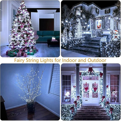 33Ft 100LED Fairy Lights Plug in, Waterproof String Lights Outdoor & Indoor 8 - Image 8
