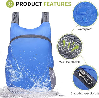 20L Ultra Hiking-Daypack Lightweight Foldable Travel Packable Backpack - Image 4